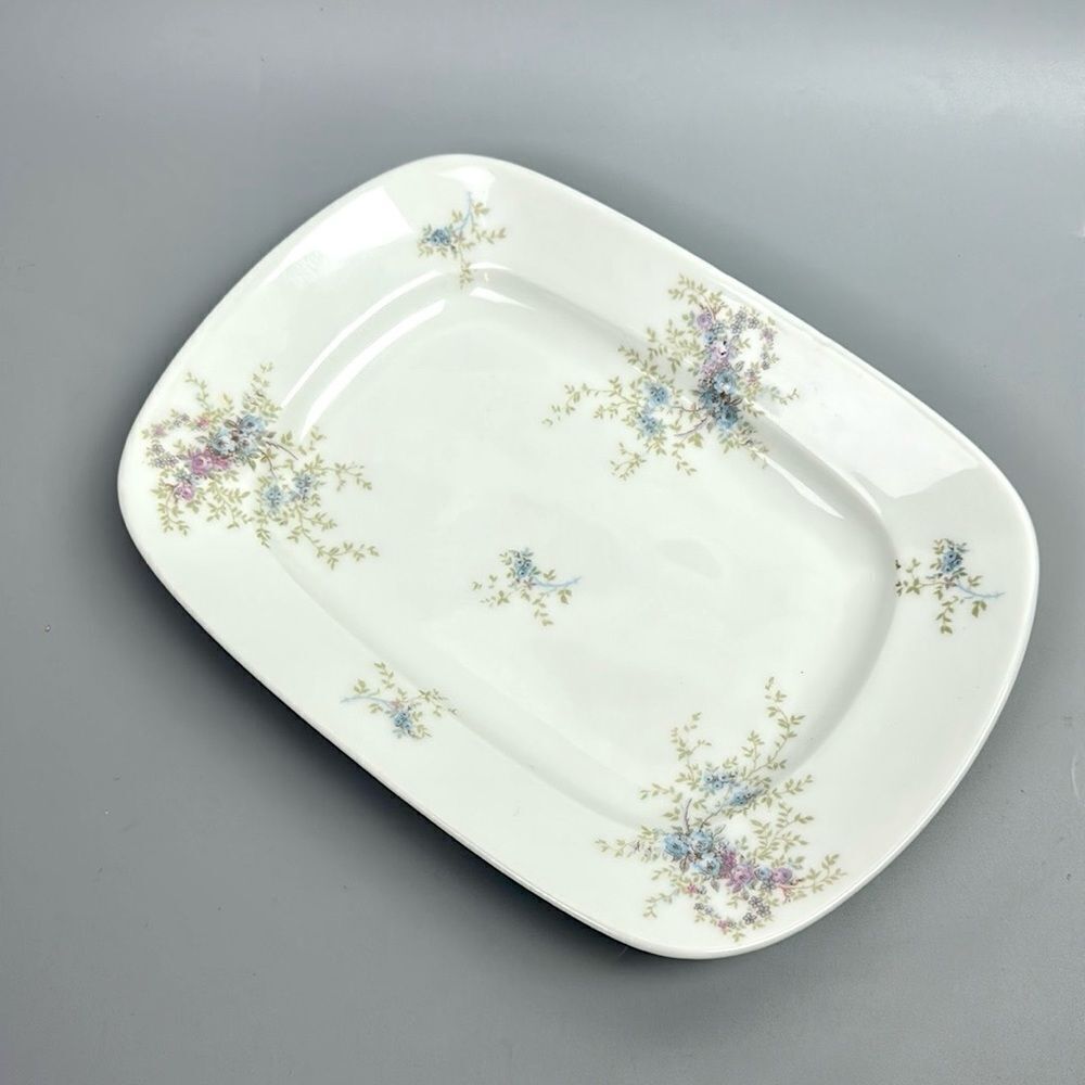 Antique Small Rectangular Platter by William Guerin Limoges Rare Pattern GUE303